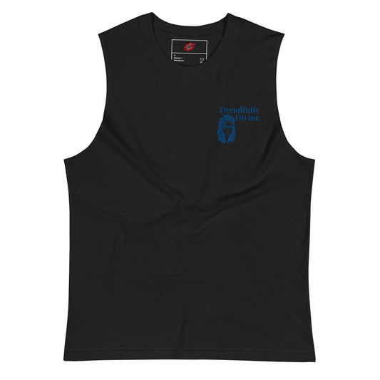 DD Woman (Blue) Embroidered Unisex Muscle Shirt