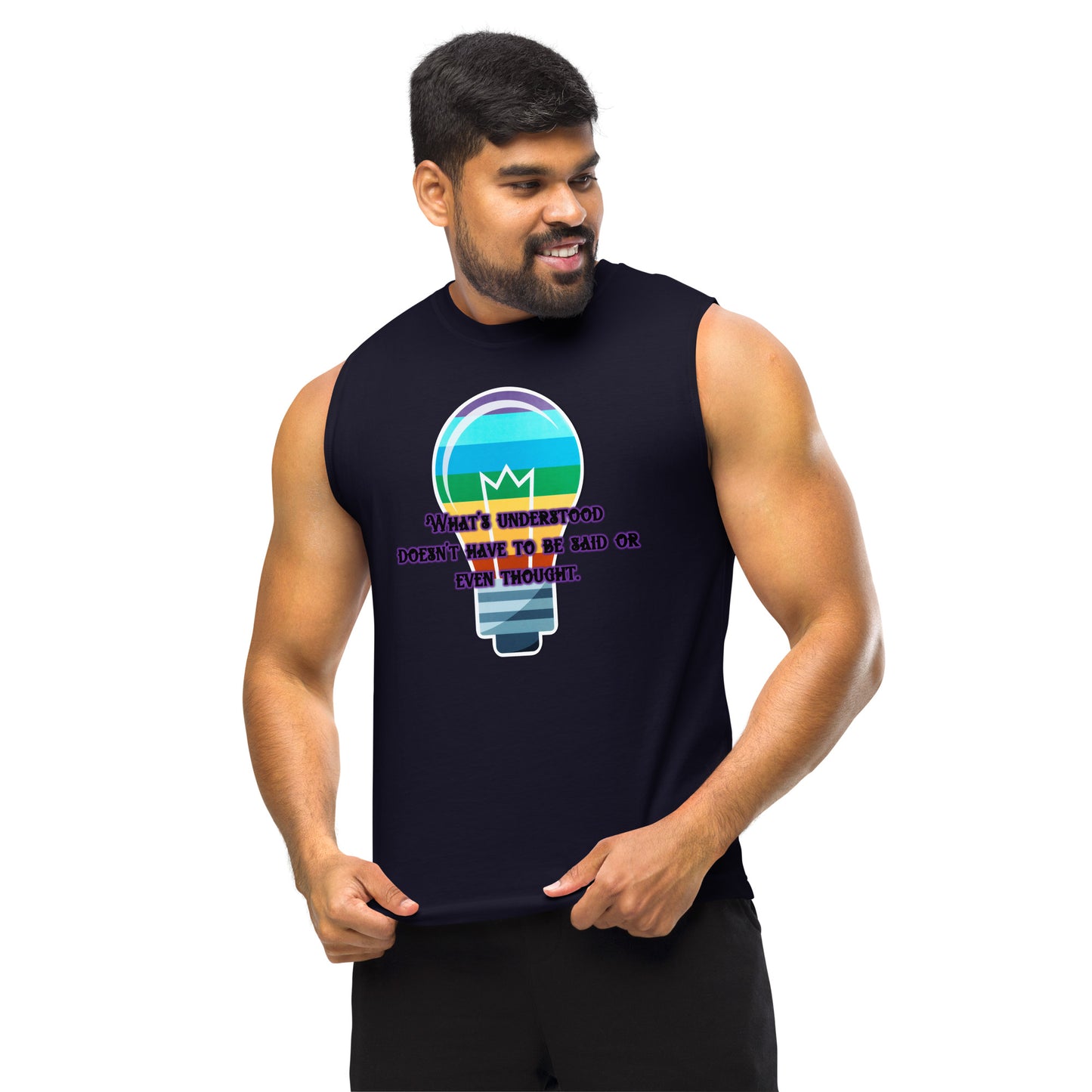 Lightbulb #4 Unisex Muscle Shirt