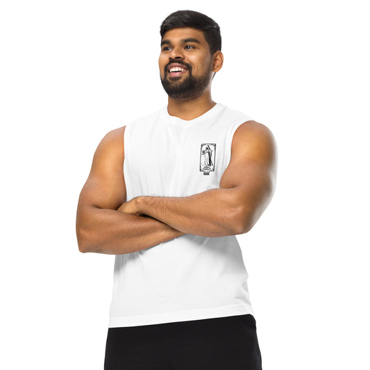 Hermit (Black) Unisex Muscle Shirt