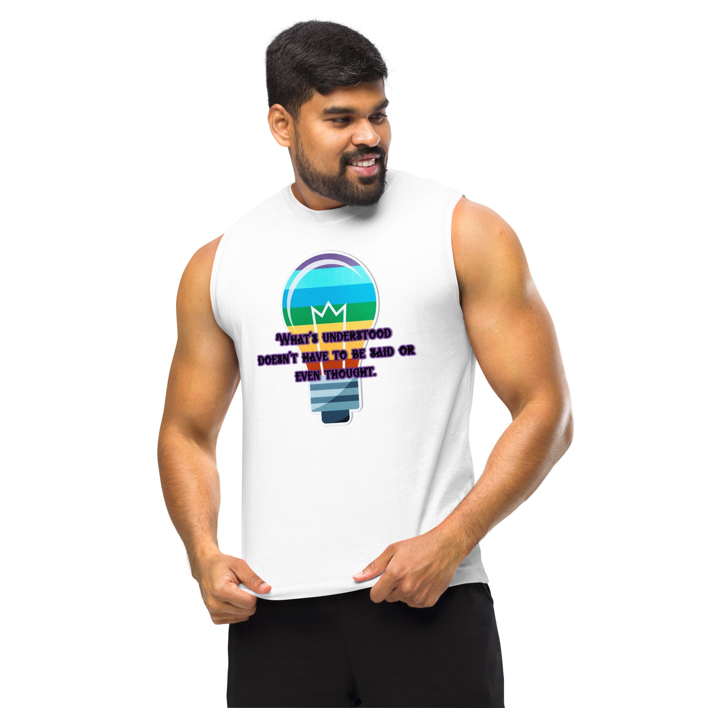 Lightbulb #4 Unisex Muscle Shirt