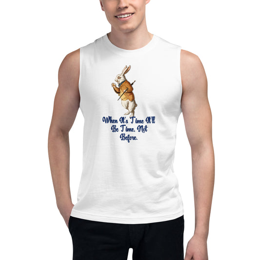 Rabbit Blue Unisex Muscle Shirt