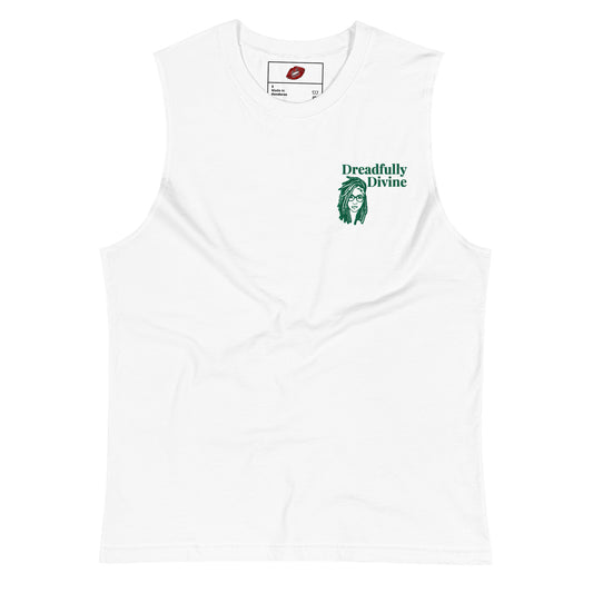 DD Woman (Green) Embroidered Unisex Muscle Shirt