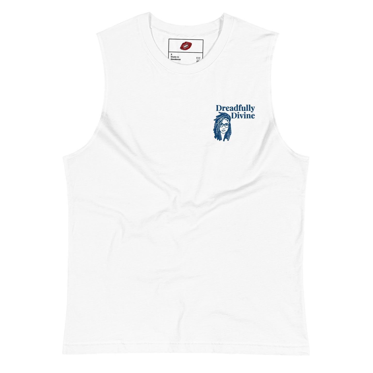 DD Woman (Blue) Embroidered Unisex Muscle Shirt
