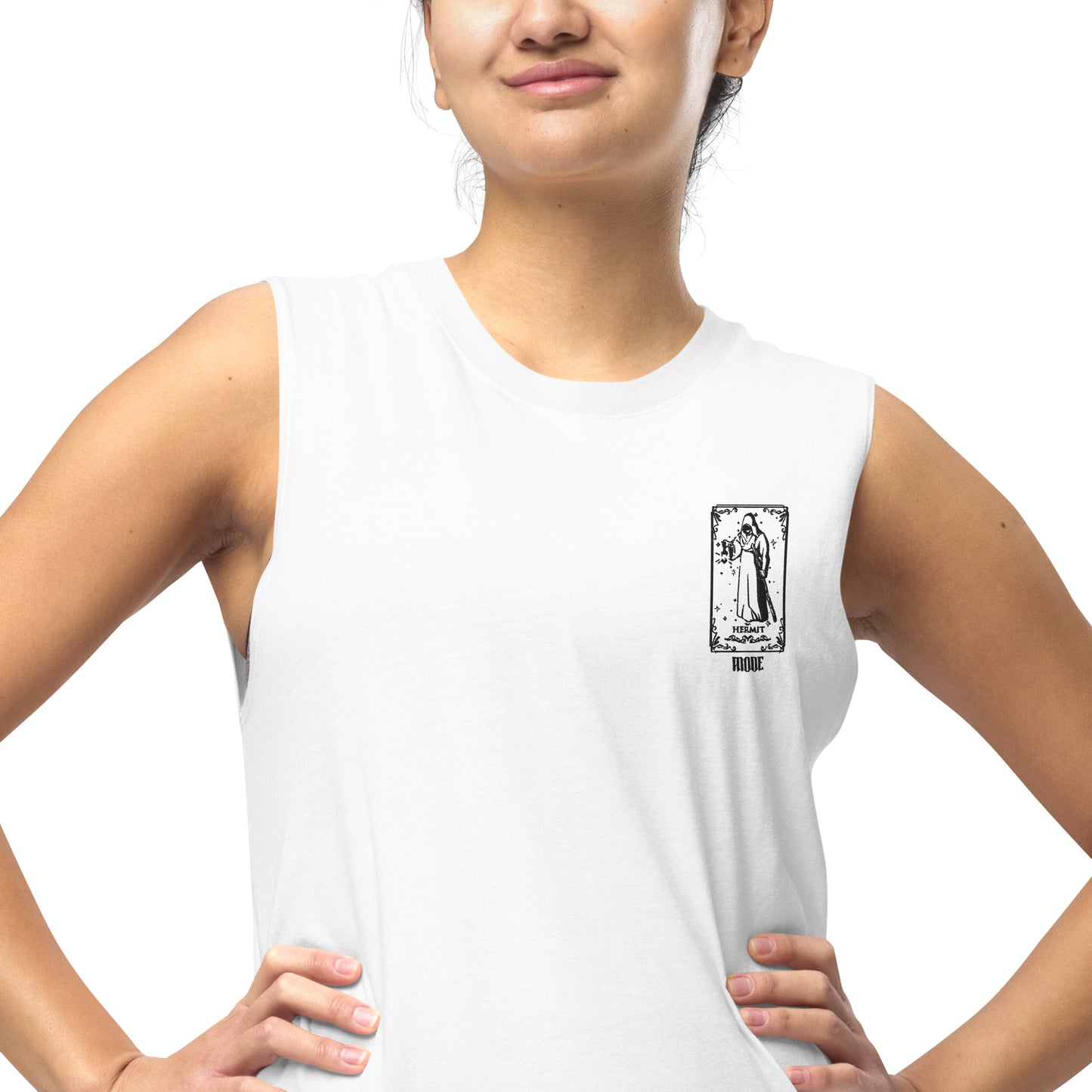 Hermit (Black) Unisex Muscle Shirt