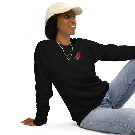 In A Word (Logo) Unisex Organic Raglan Sweatshirt