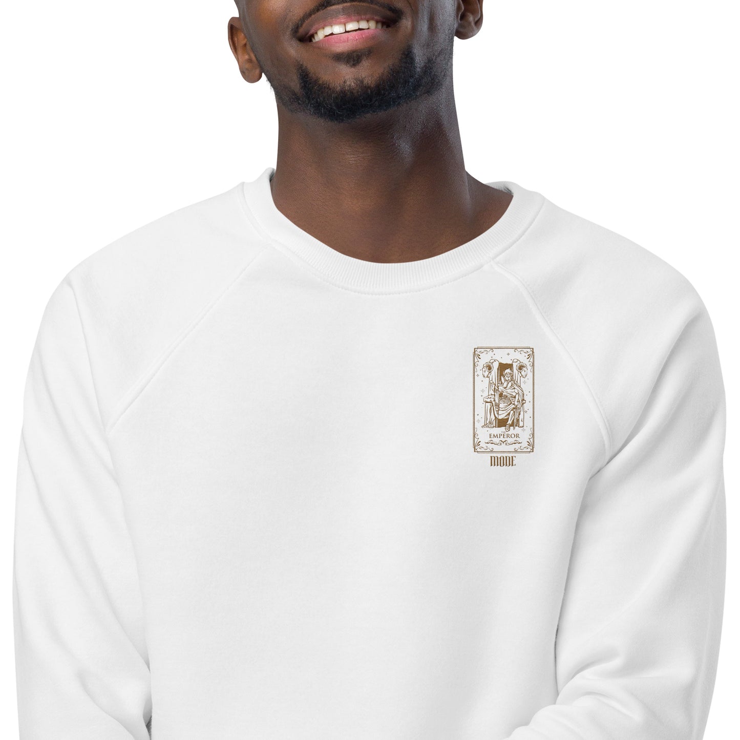 Emperor (Gold) Unisex Organic Raglan Sweatshirt