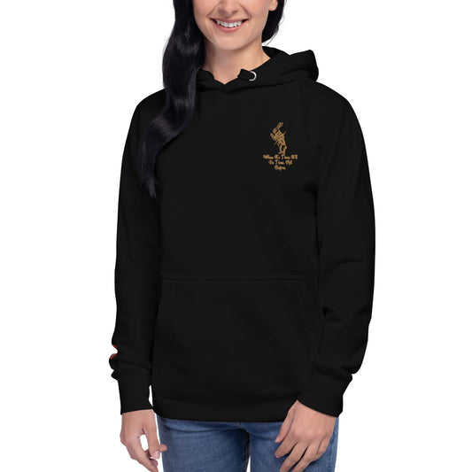 Rabbit (Gold) Embroidered Unisex Premium Hoodie