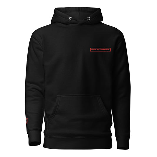 With Grandeur #2 (Embroidered) Unisex Premium Hoodie