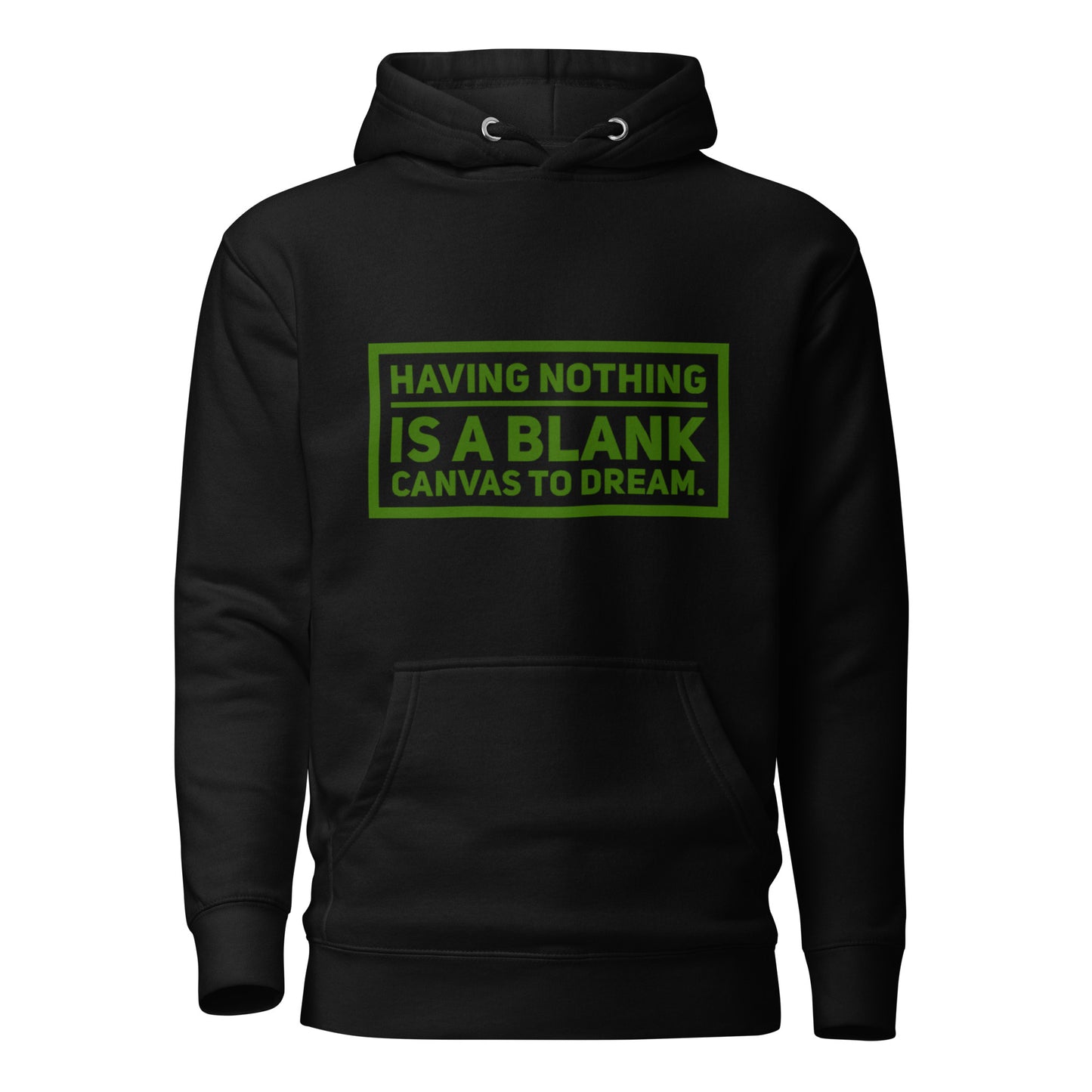 Blank Canvas (Green)  Unisex Premium Hoodie