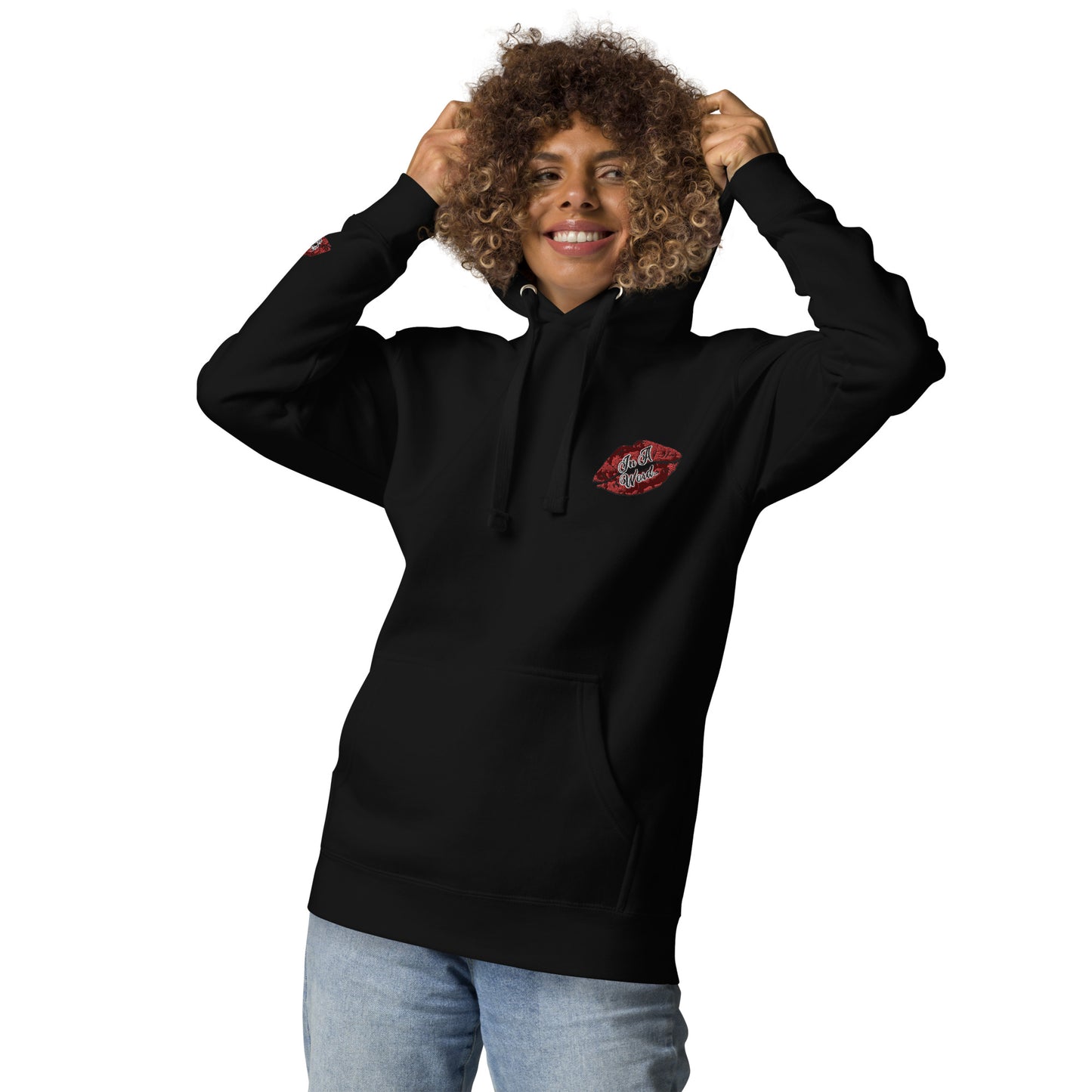 In A Word (Embroidered Logo) Unisex Premium Hoodie