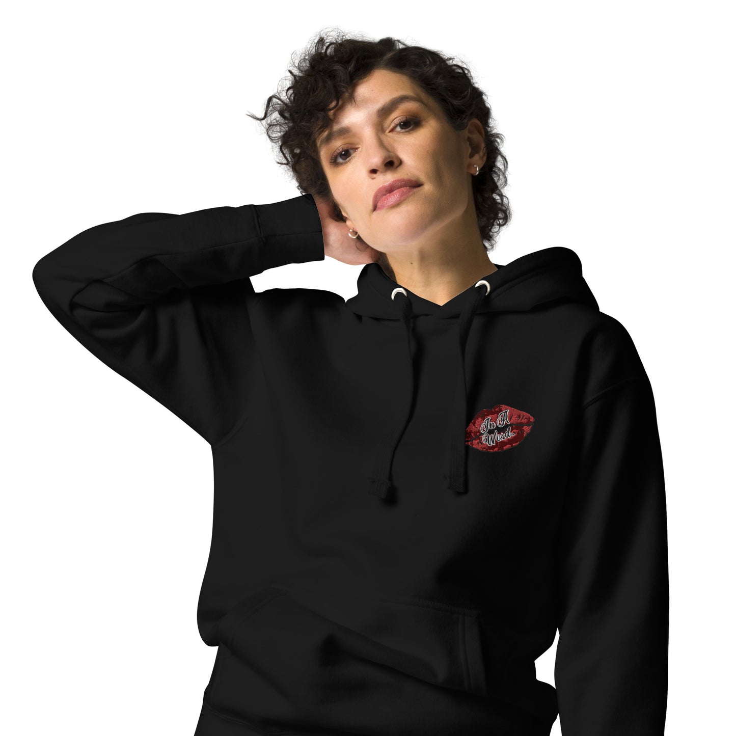 In A Word (Embroidered Logo) Unisex Premium Hoodie