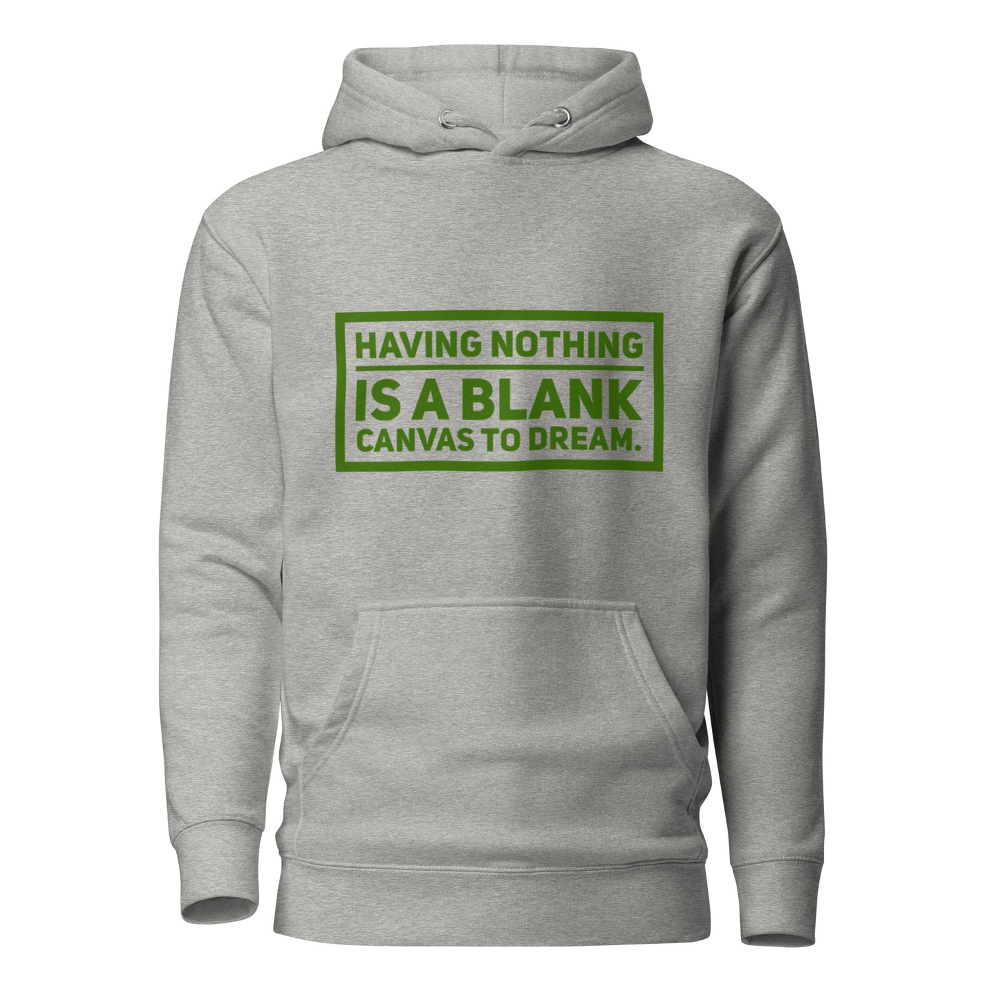 Blank Canvas (Green)  Unisex Premium Hoodie