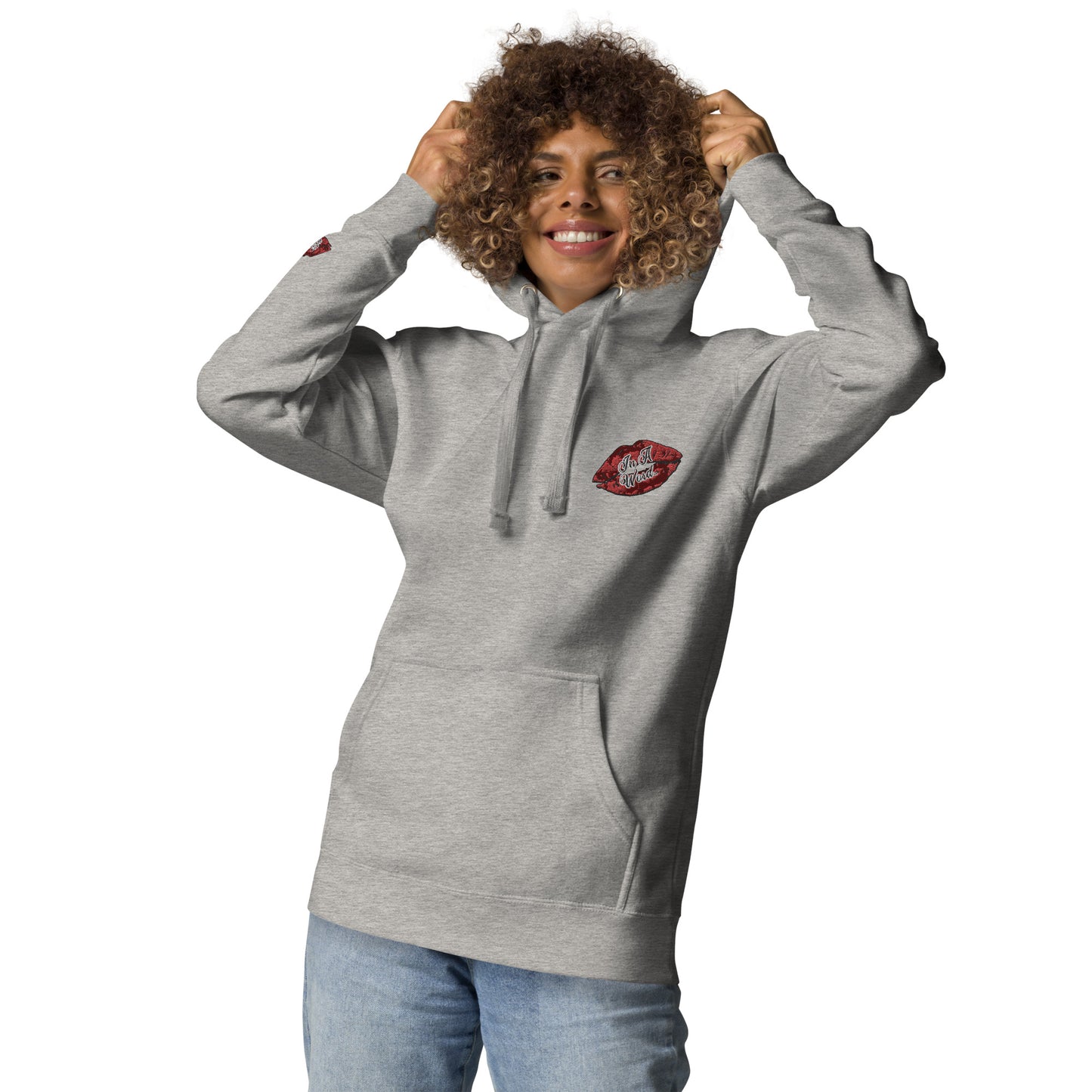 In A Word (Embroidered Logo) Unisex Premium Hoodie