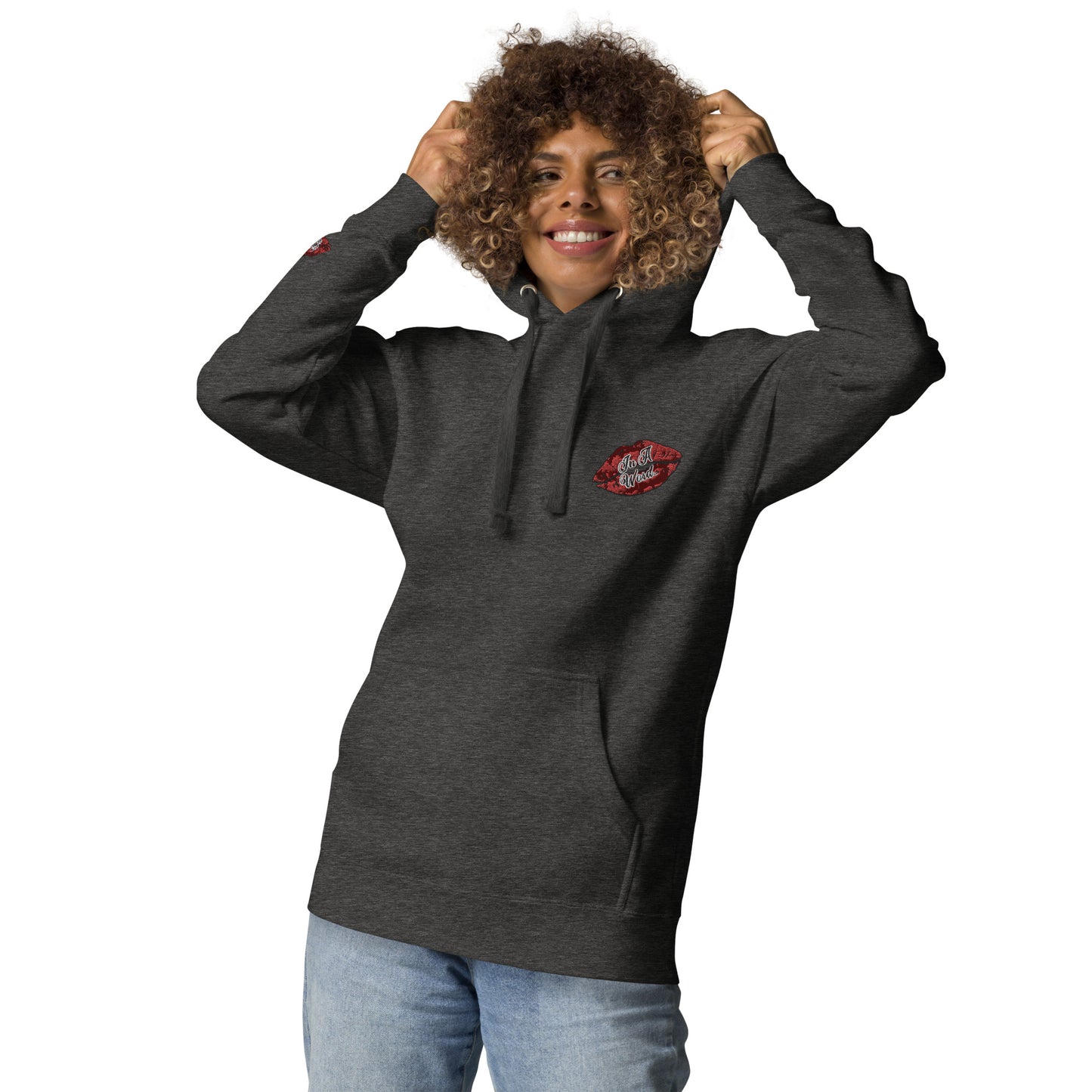 In A Word (Embroidered Logo) Unisex Premium Hoodie