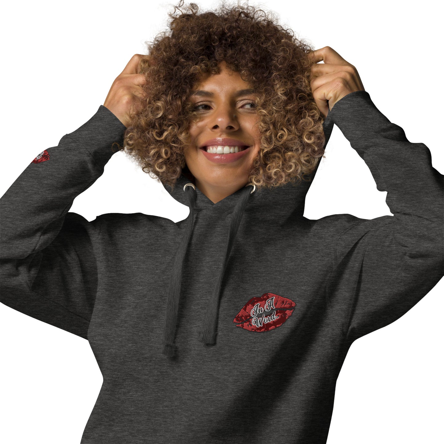 In A Word (Embroidered Logo) Unisex Premium Hoodie