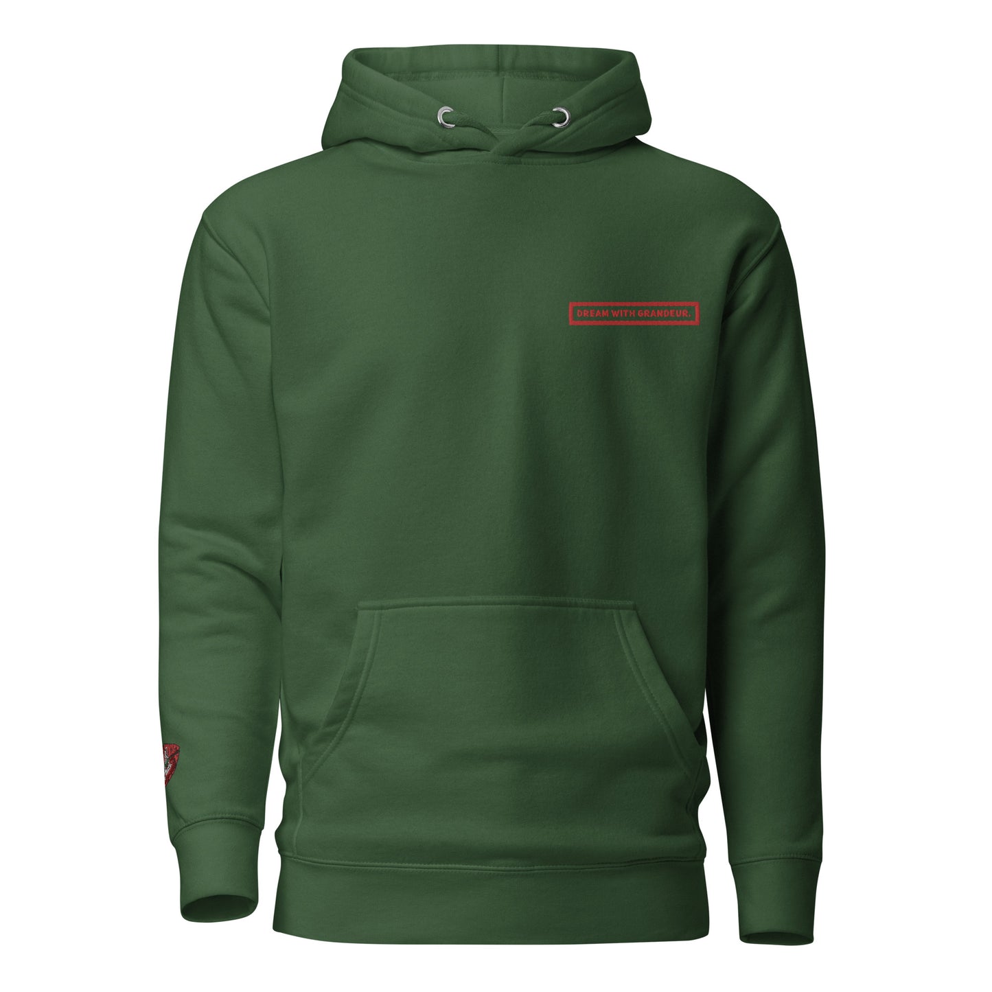 With Grandeur #2 (Embroidered) Unisex Premium Hoodie