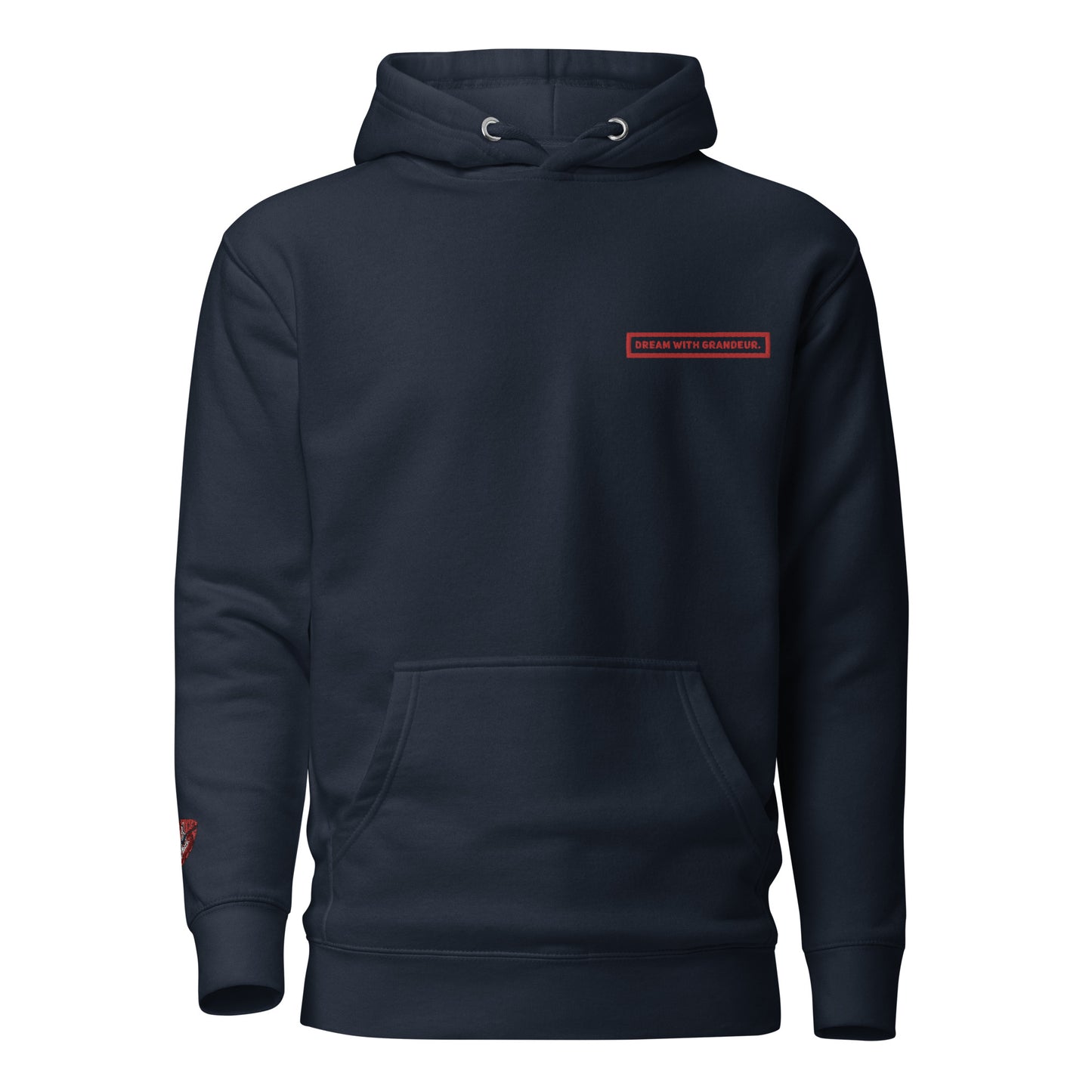 With Grandeur #2 (Embroidered) Unisex Premium Hoodie