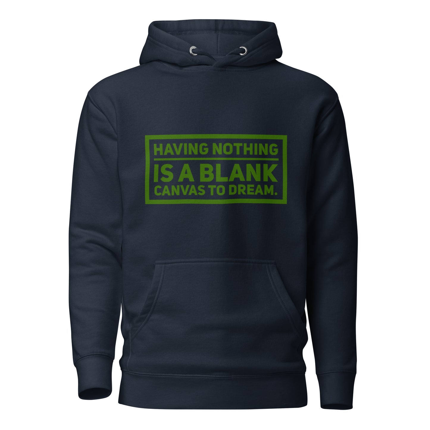 Blank Canvas (Green)  Unisex Premium Hoodie