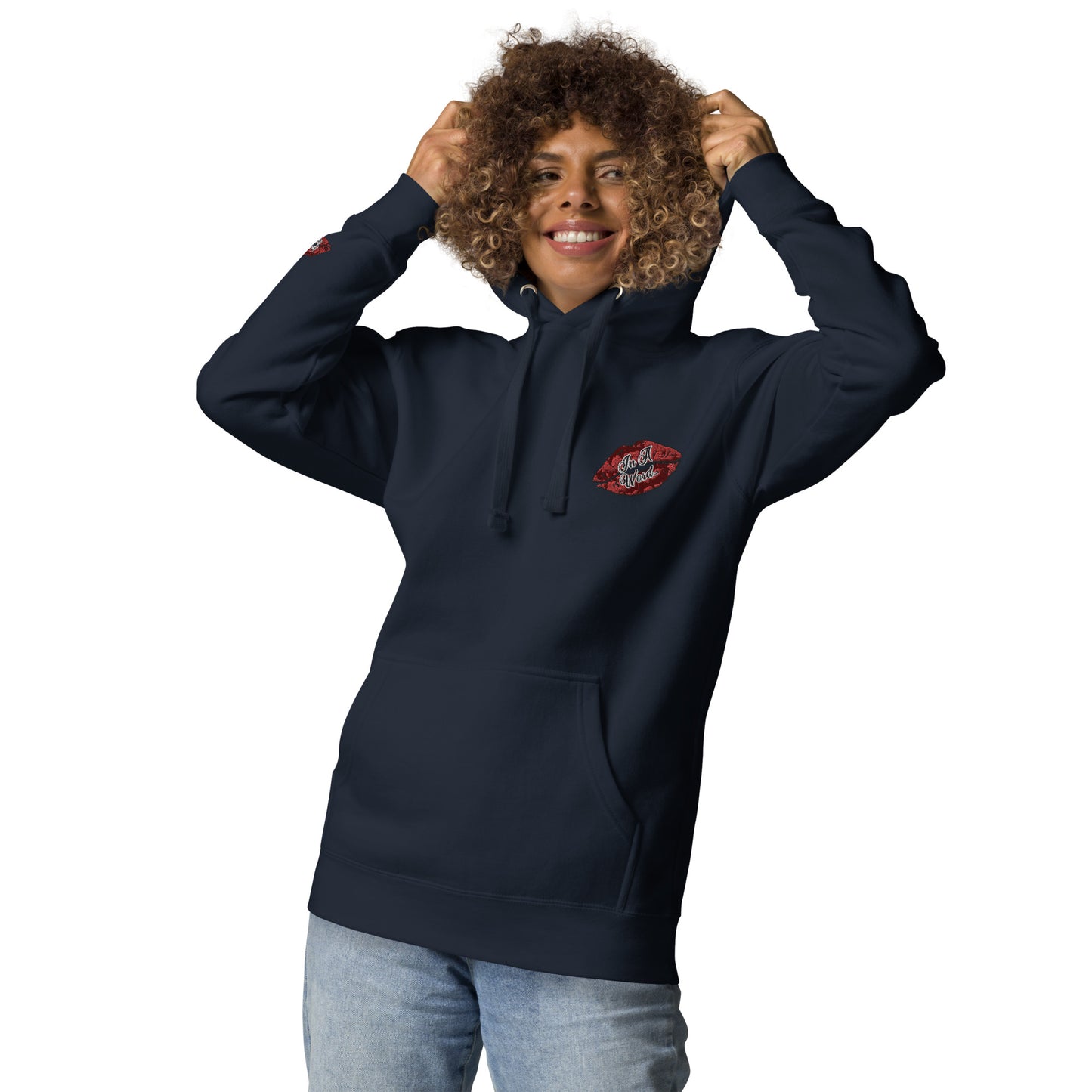 In A Word (Embroidered Logo) Unisex Premium Hoodie