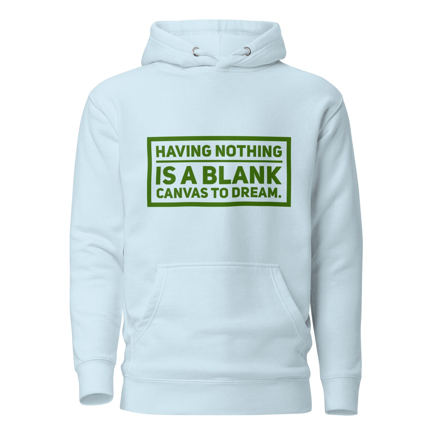 Blank Canvas (Green)  Unisex Premium Hoodie