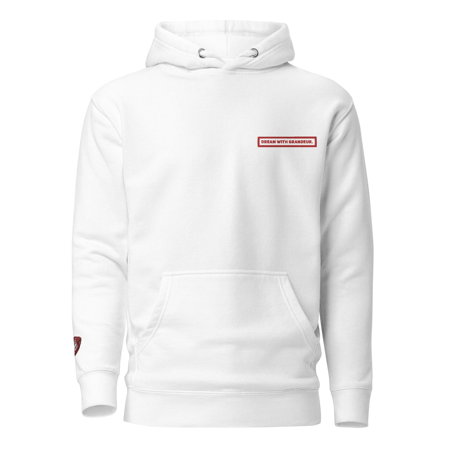 With Grandeur #2 (Embroidered) Unisex Premium Hoodie