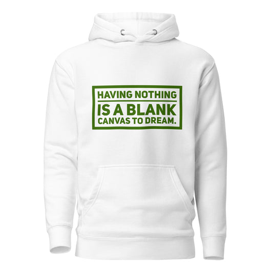 Blank Canvas (Green)  Unisex Premium Hoodie