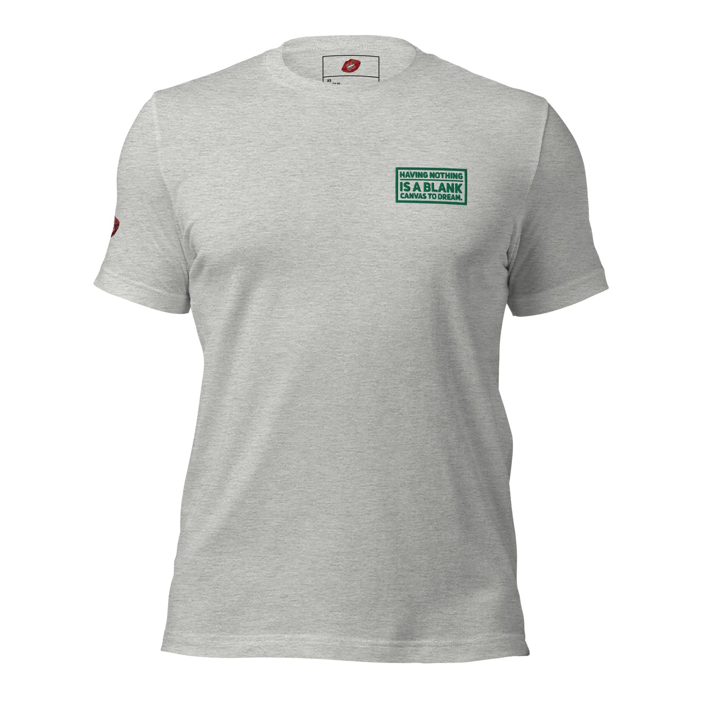 Blank Canvas (Green) Embroidered Unisex Staple T-shirt