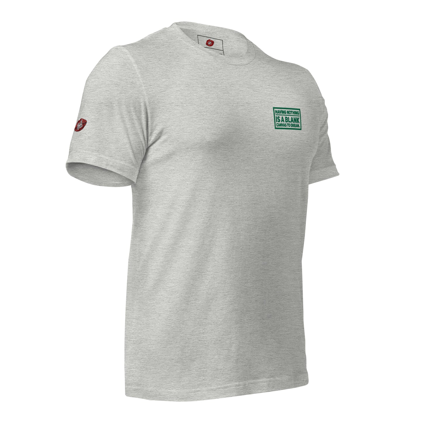 Blank Canvas (Green) Embroidered Unisex Staple T-shirt