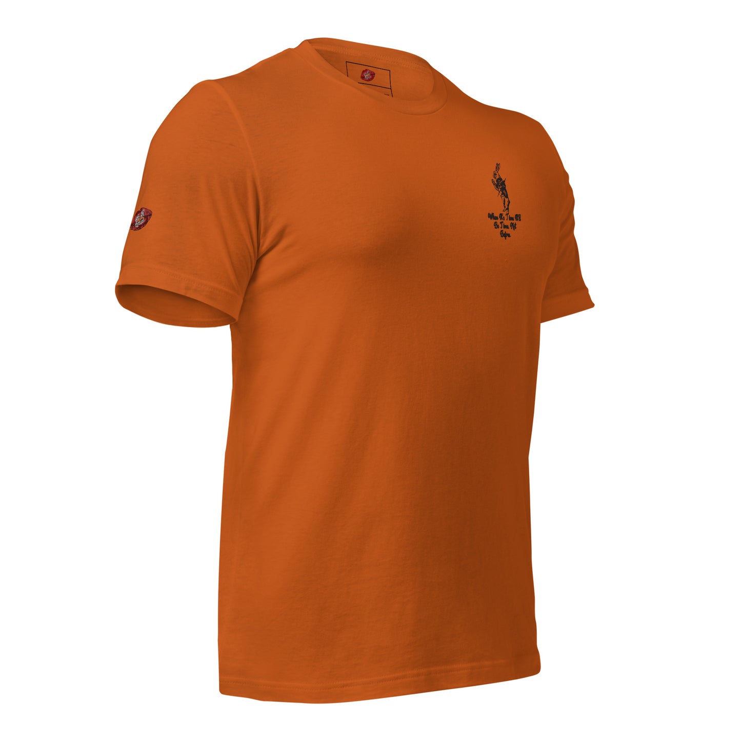 Rabbit (Black) Embroidered Unisex Staple T-shirt
