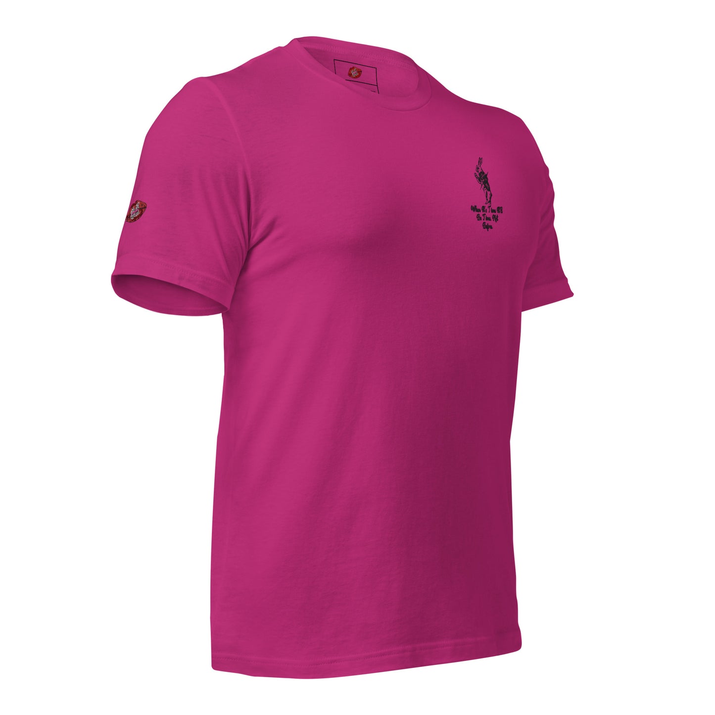 Rabbit (Black) Embroidered Unisex Staple T-shirt