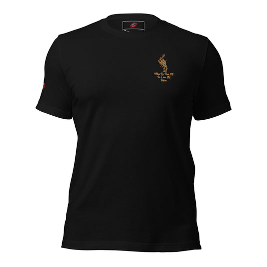 Rabbit (Gold) Embroidered Unisex Staple T-shirt