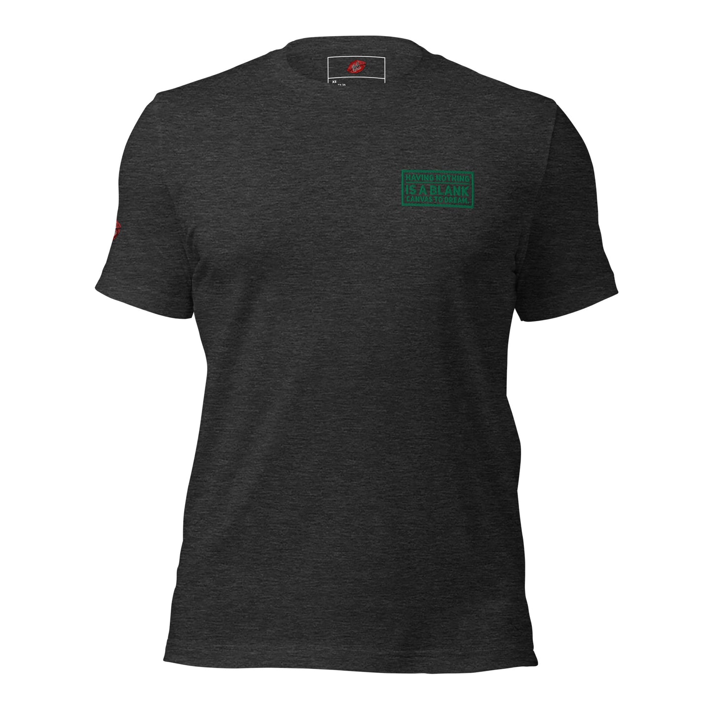 Blank Canvas (Green) Embroidered Unisex Staple T-shirt