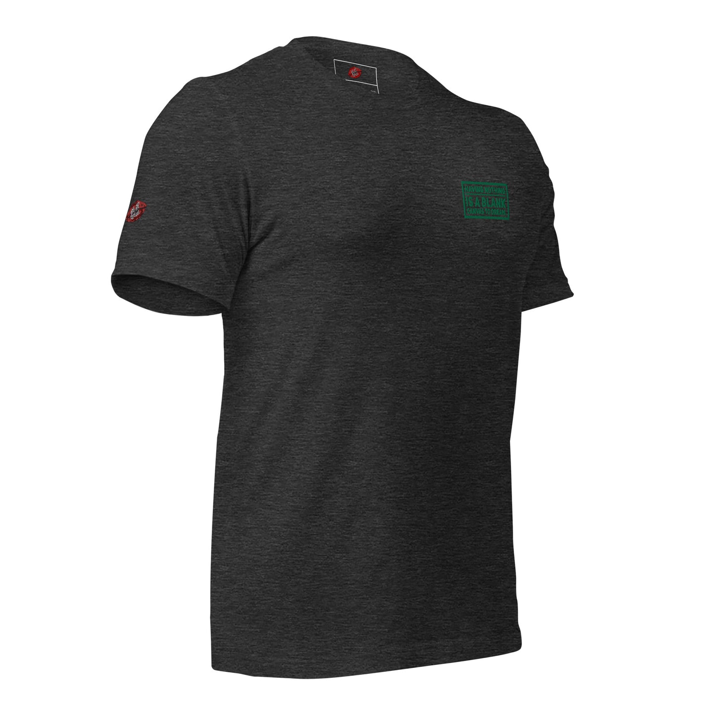 Blank Canvas (Green) Embroidered Unisex Staple T-shirt