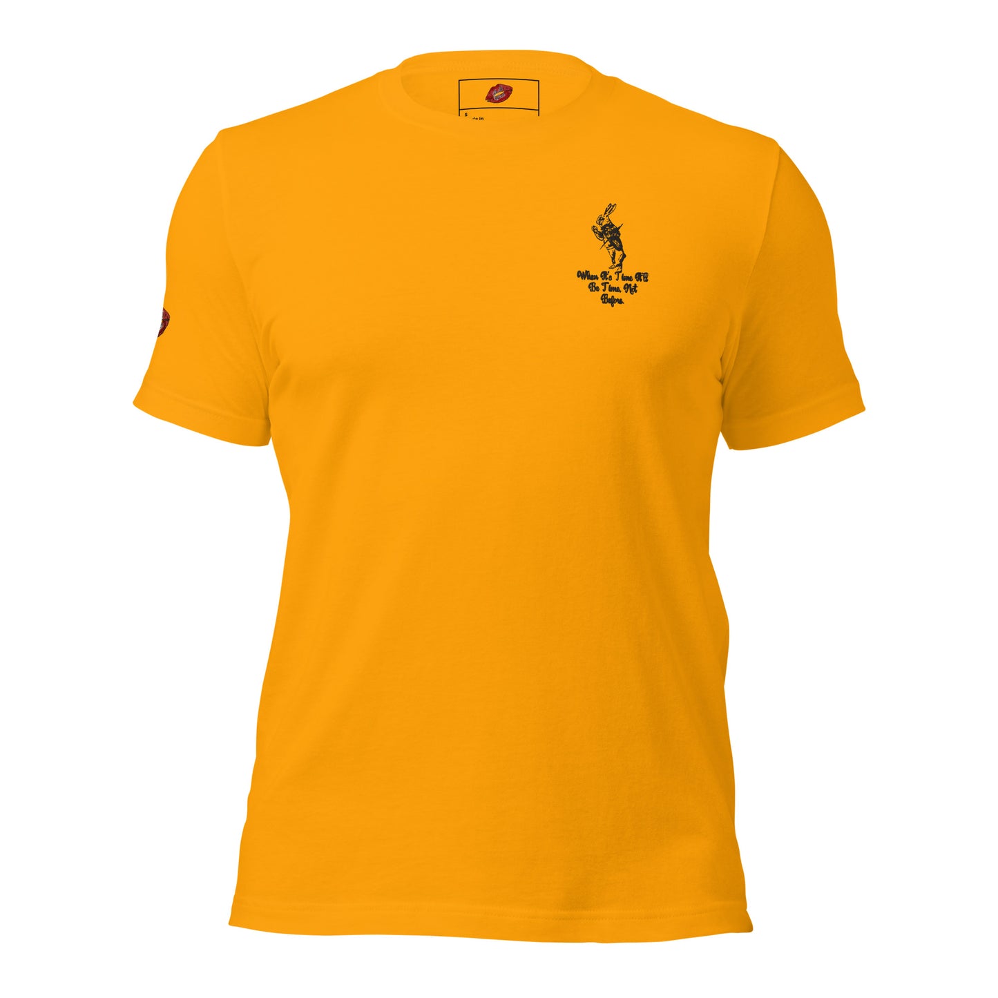 Rabbit (Black) Embroidered Unisex Staple T-shirt