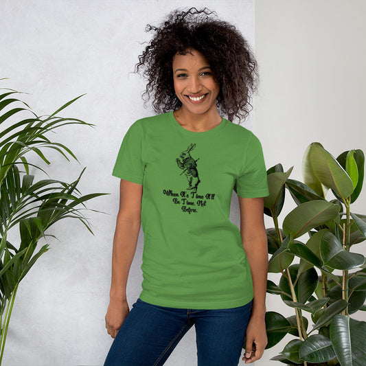 Rabbit (Black) Unisex T-shirt