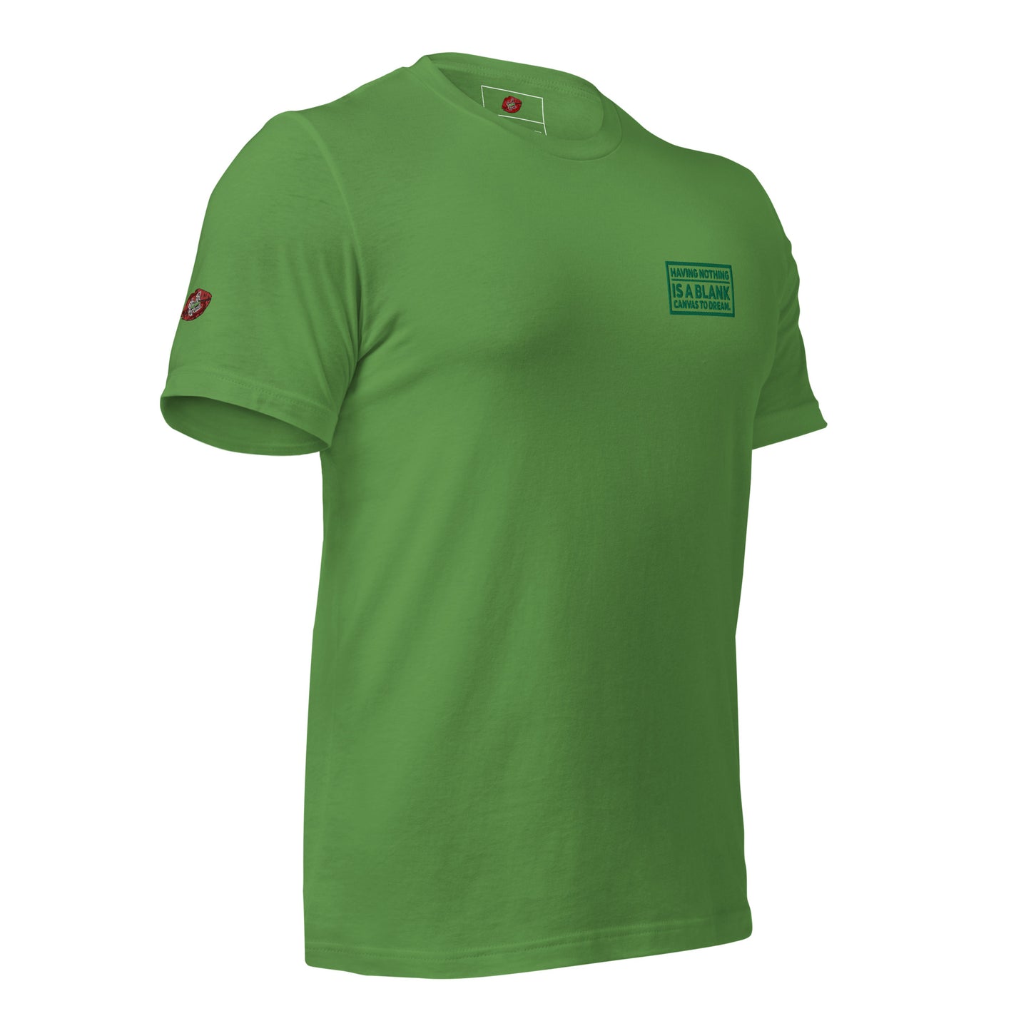 Blank Canvas (Green) Embroidered Unisex Staple T-shirt