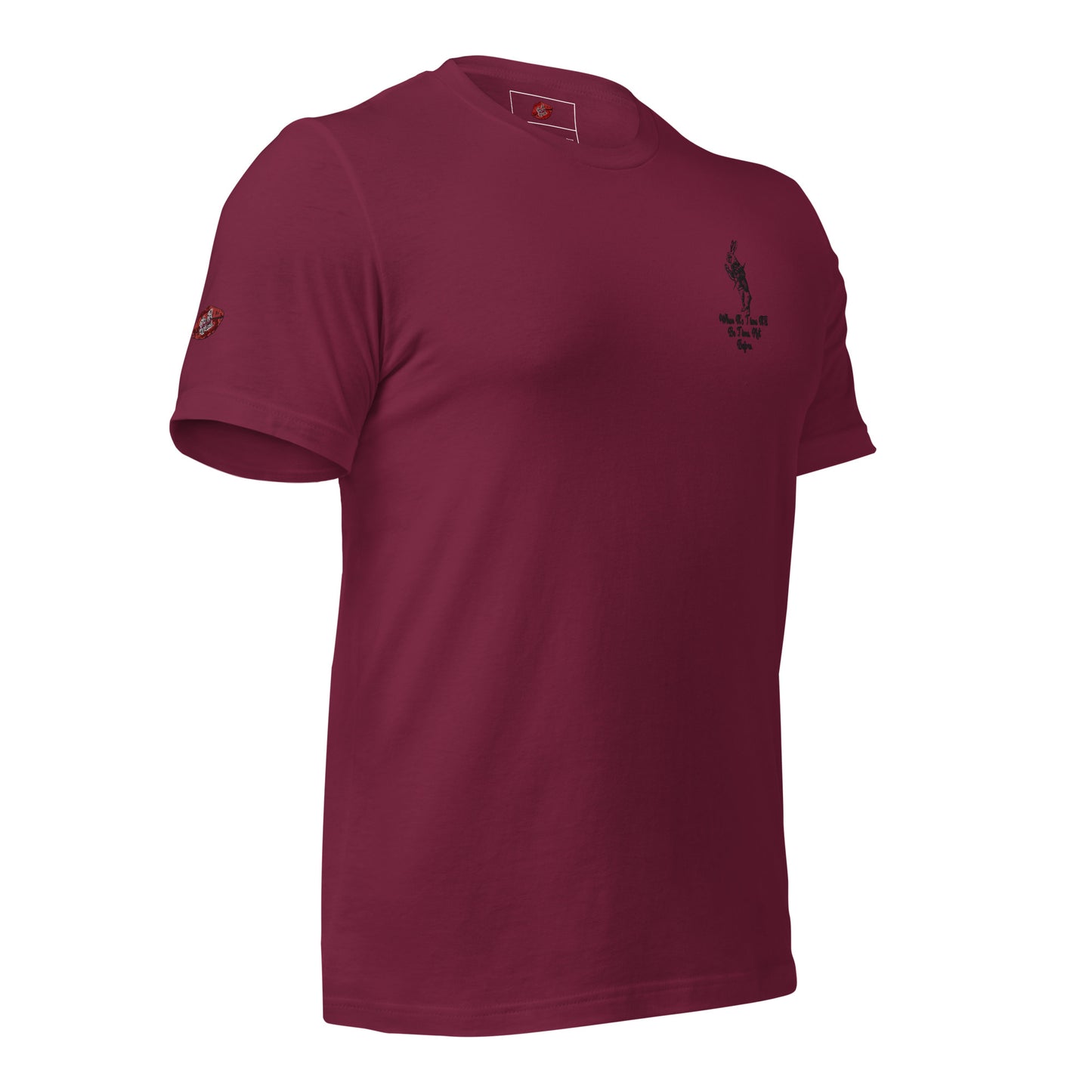 Rabbit (Black) Embroidered Unisex Staple T-shirt