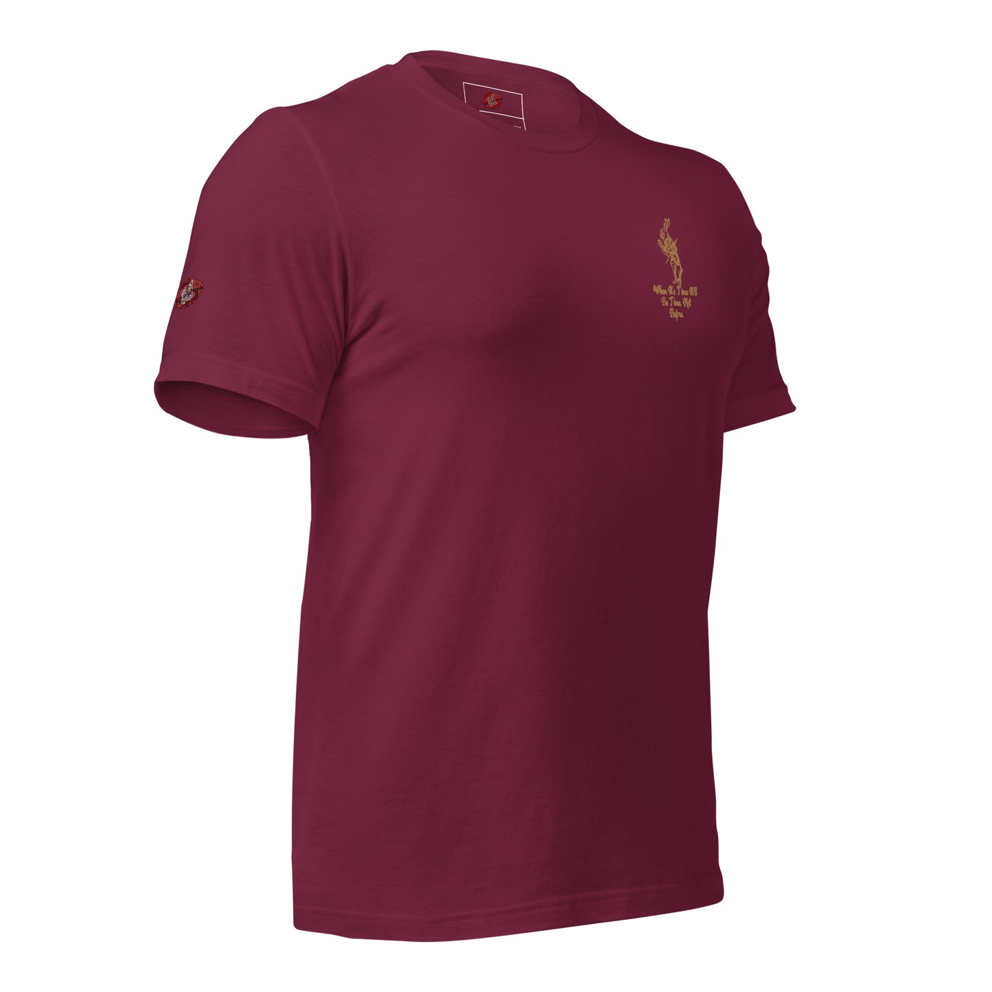 Rabbit (Gold) Embroidered Unisex Staple T-shirt