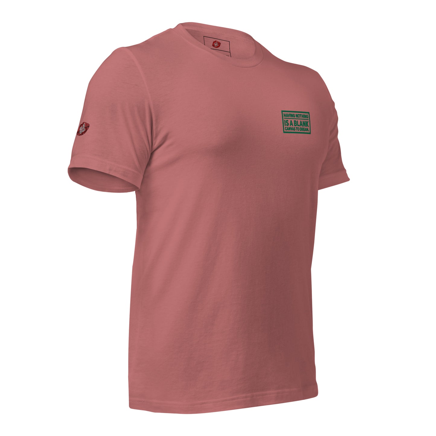 Blank Canvas (Green) Embroidered Unisex Staple T-shirt