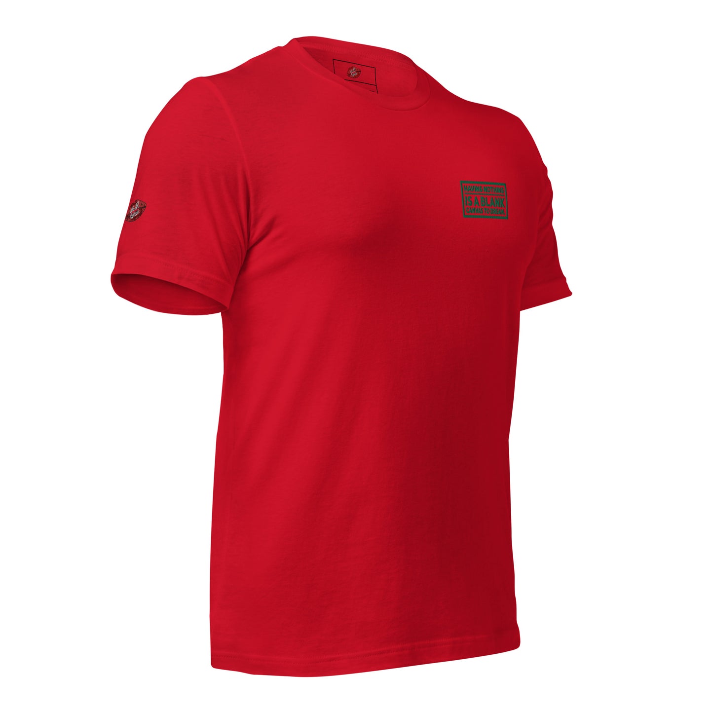 Blank Canvas (Green) Embroidered Unisex Staple T-shirt