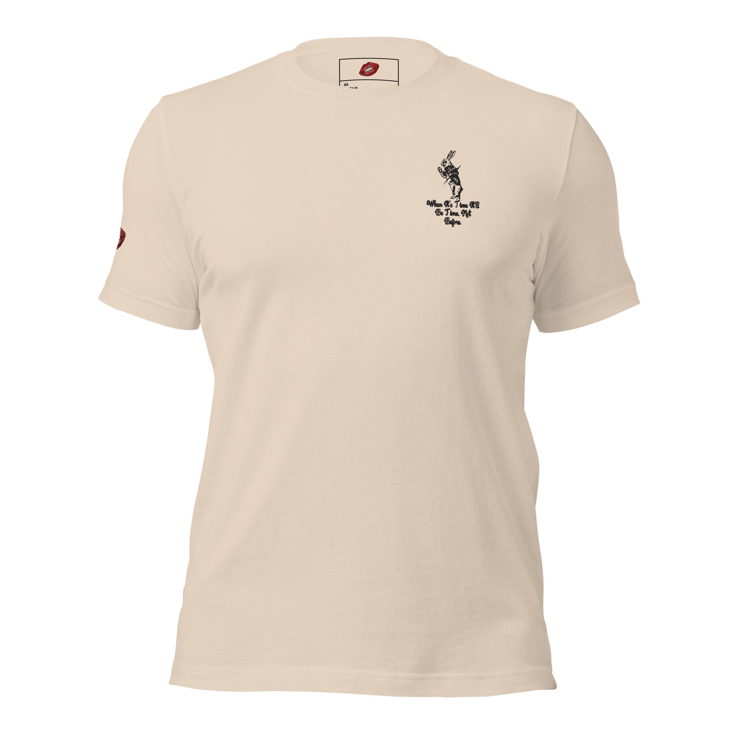 Rabbit (Black) Embroidered Unisex Staple T-shirt