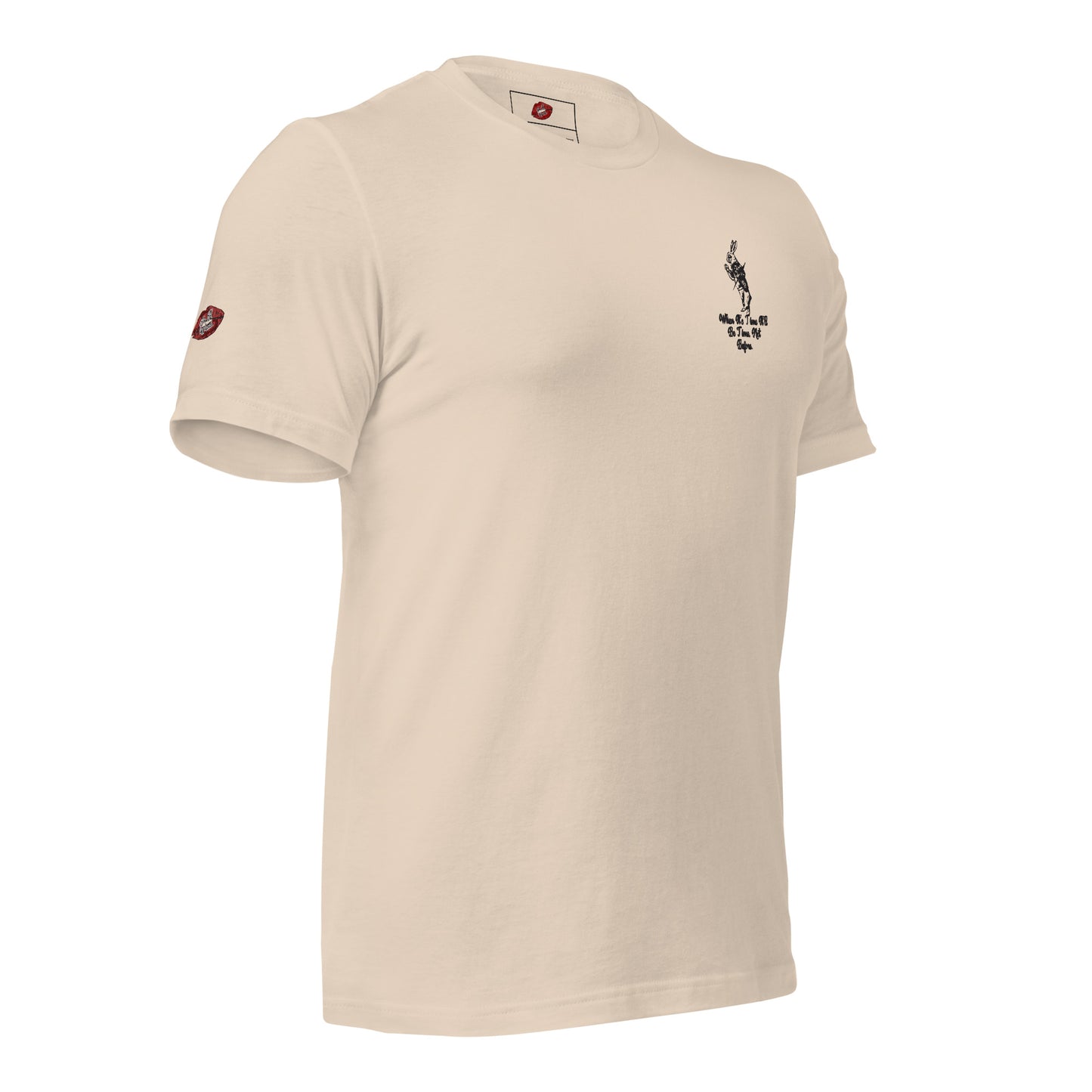 Rabbit (Black) Embroidered Unisex Staple T-shirt