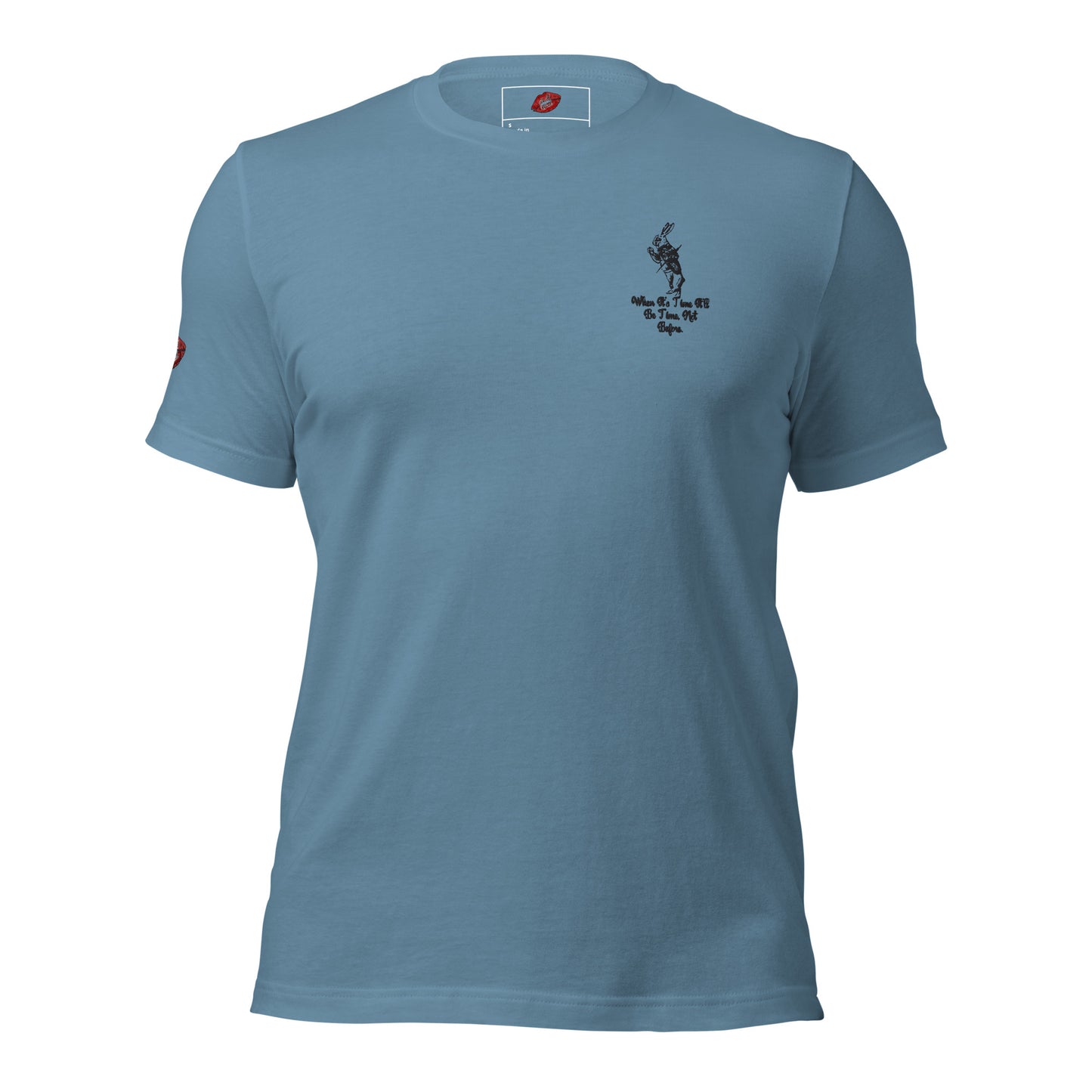 Rabbit (Black) Embroidered Unisex Staple T-shirt