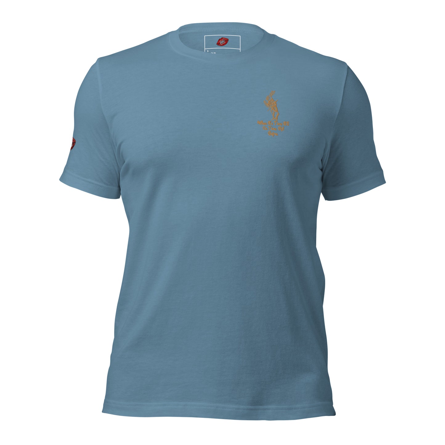 Rabbit (Gold) Embroidered Unisex Staple T-shirt