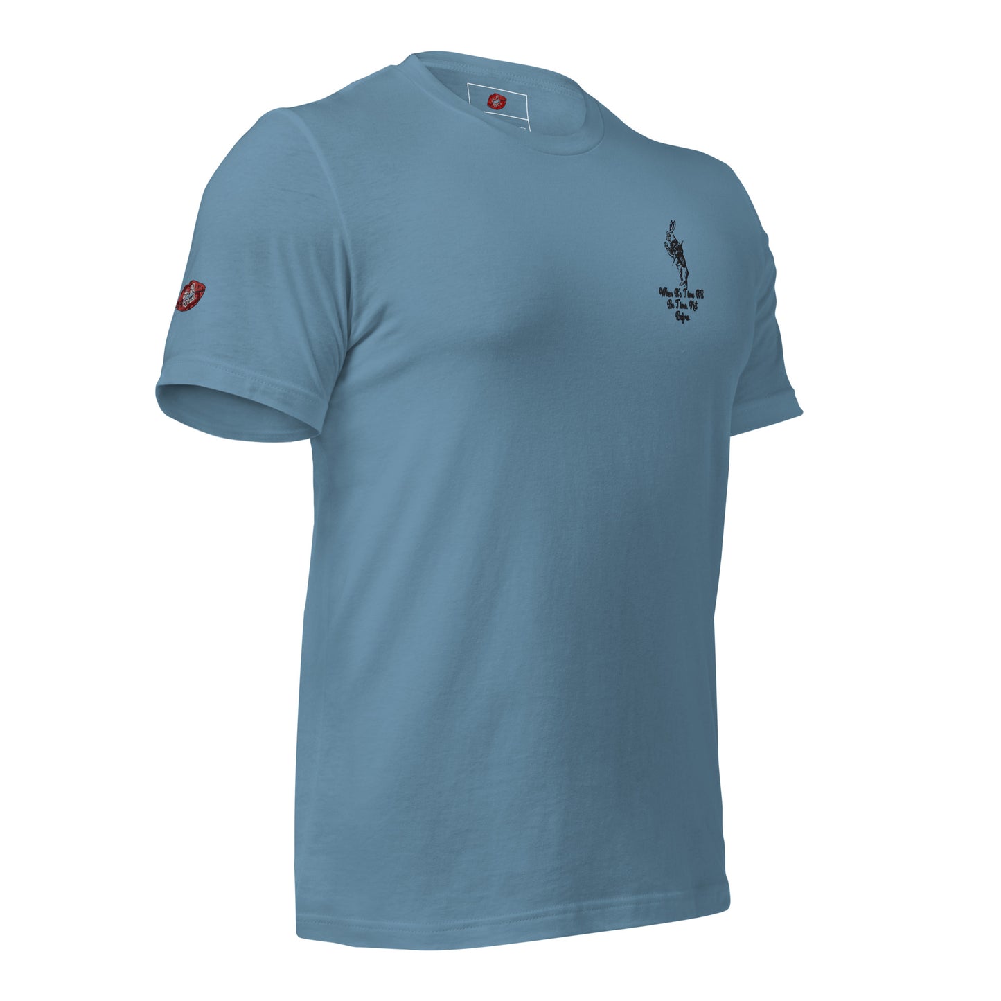 Rabbit (Black) Embroidered Unisex Staple T-shirt