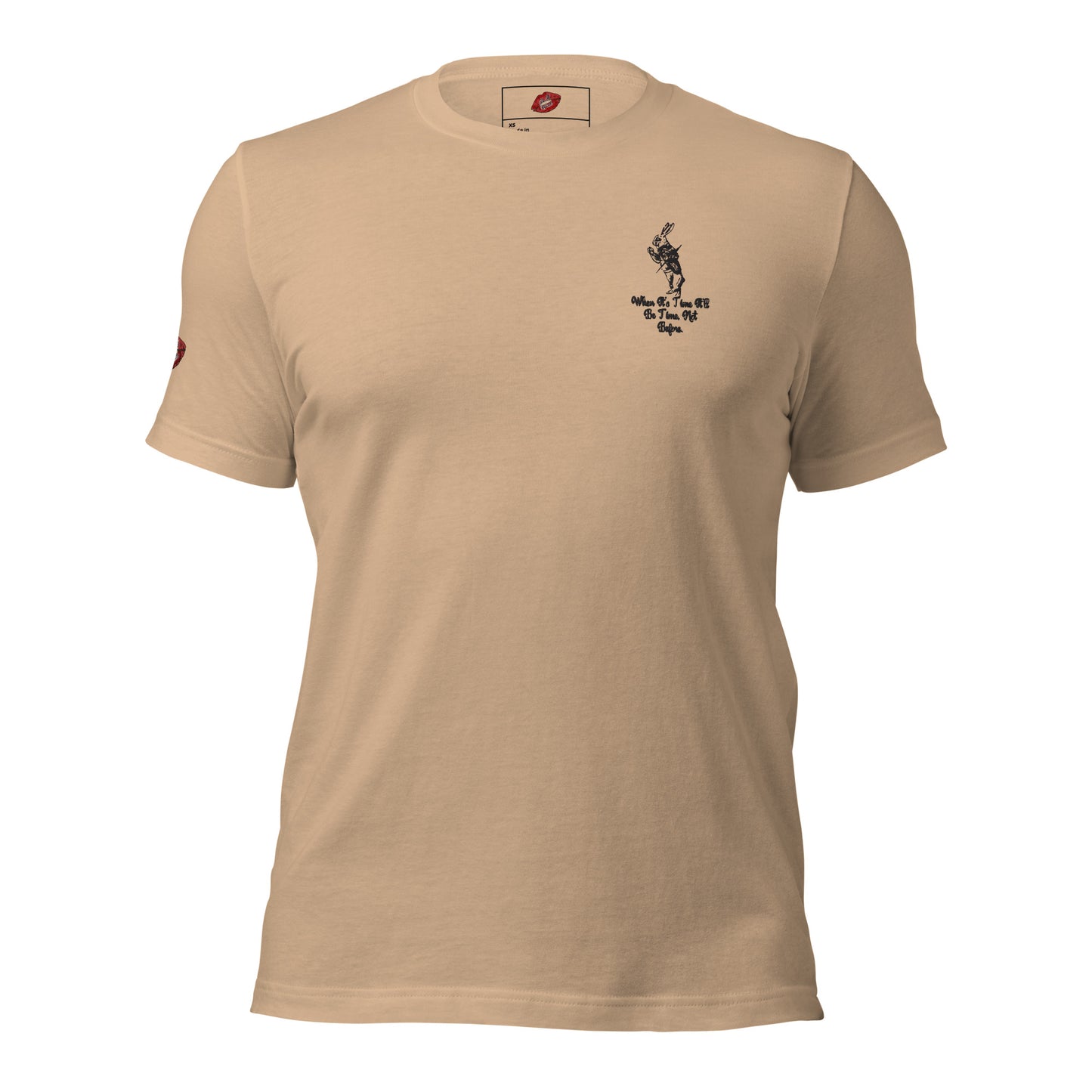 Rabbit (Black) Embroidered Unisex Staple T-shirt
