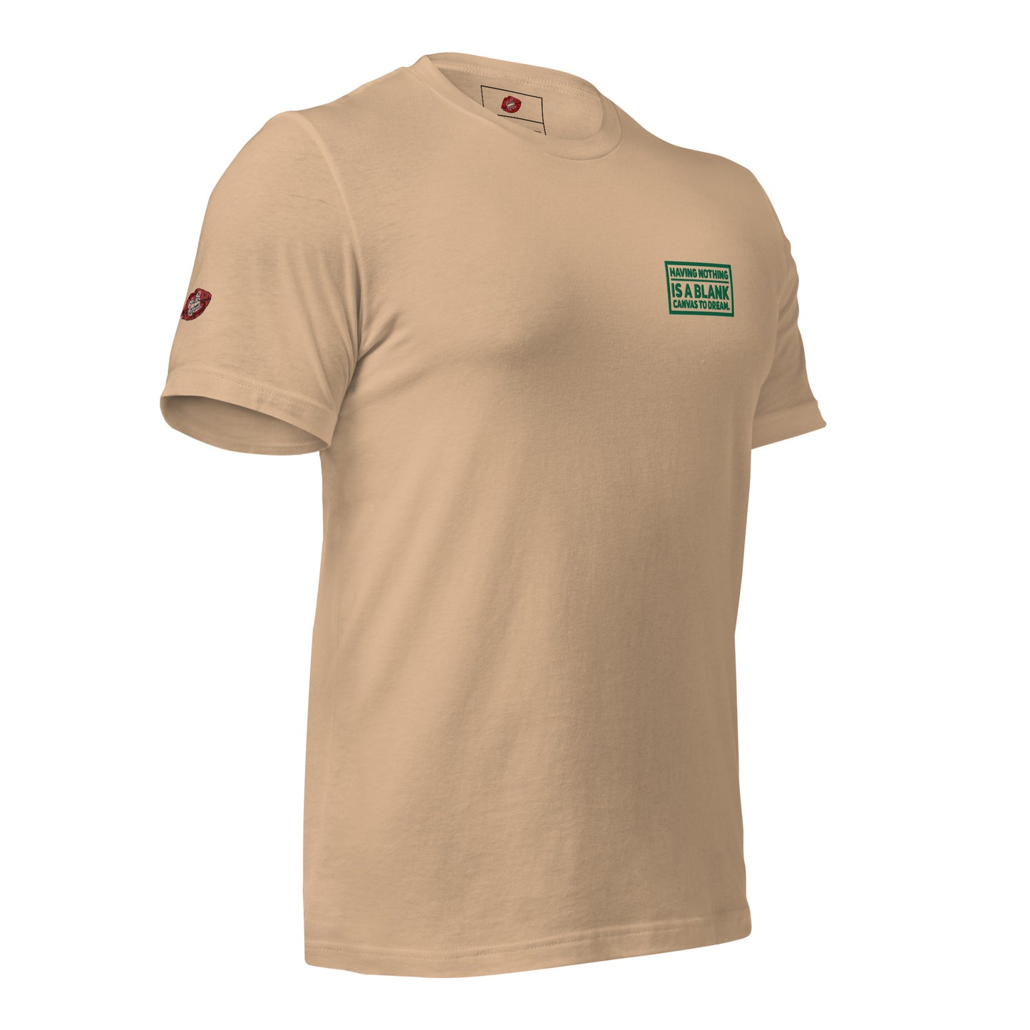 Blank Canvas (Green) Embroidered Unisex Staple T-shirt