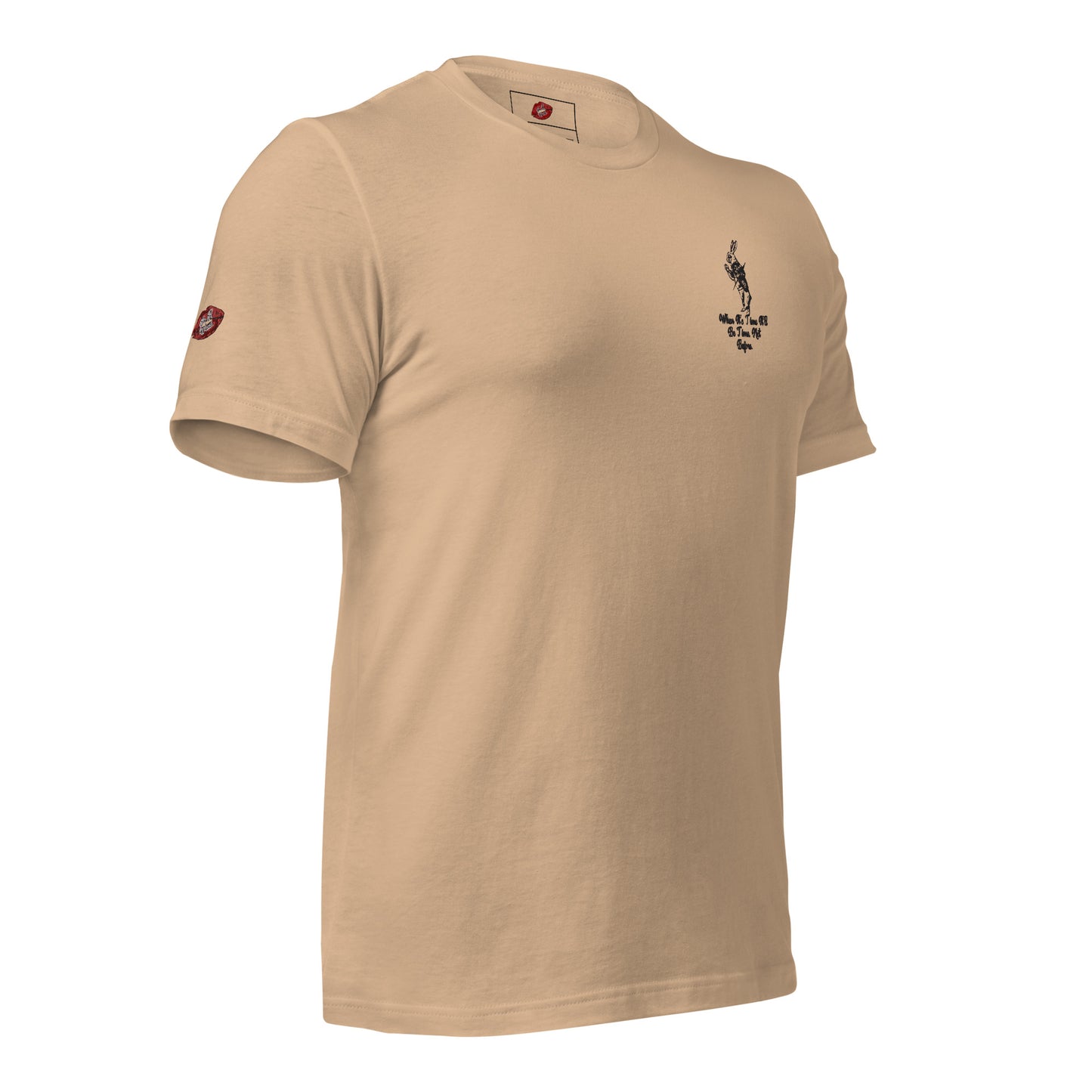 Rabbit (Black) Embroidered Unisex Staple T-shirt