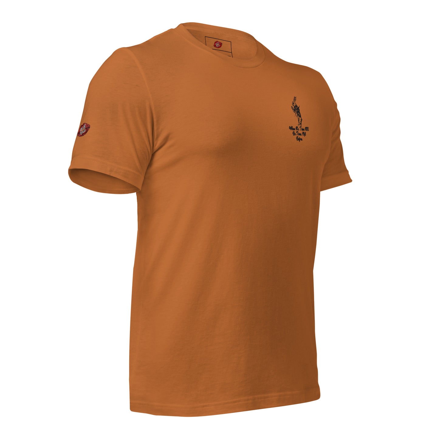Rabbit (Black) Embroidered Unisex Staple T-shirt