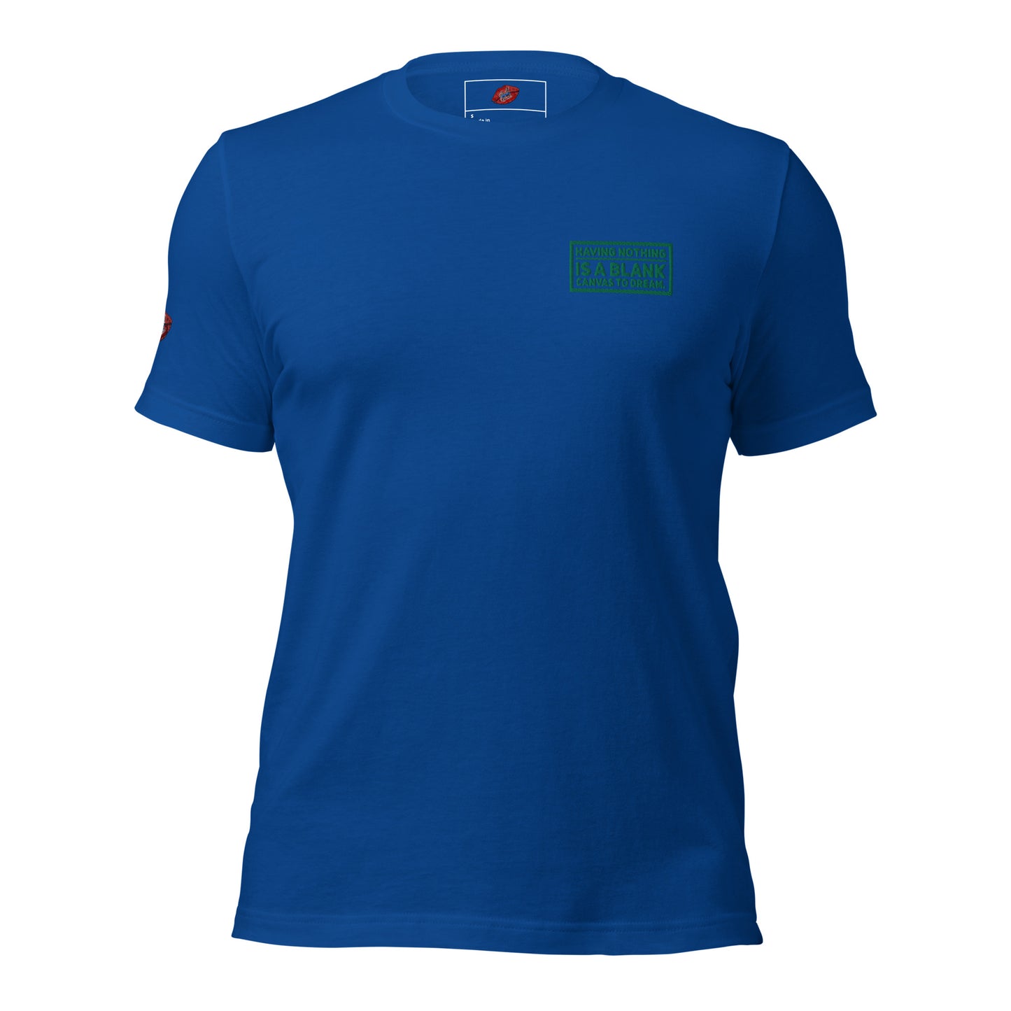 Blank Canvas (Green) Embroidered Unisex Staple T-shirt